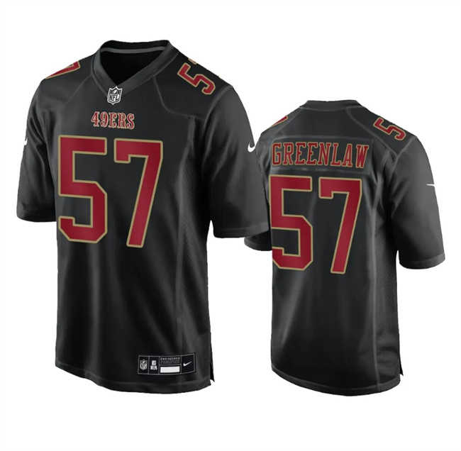 Men's San Francisco 49ers #57 Dre Greenlaw Black Fashion Limited Football Stitched Game Jersey